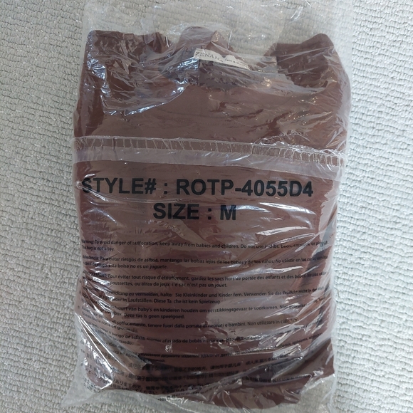 Zenana Chocolate Brown Wide Leg Lounge Set - Picture 10 of 12